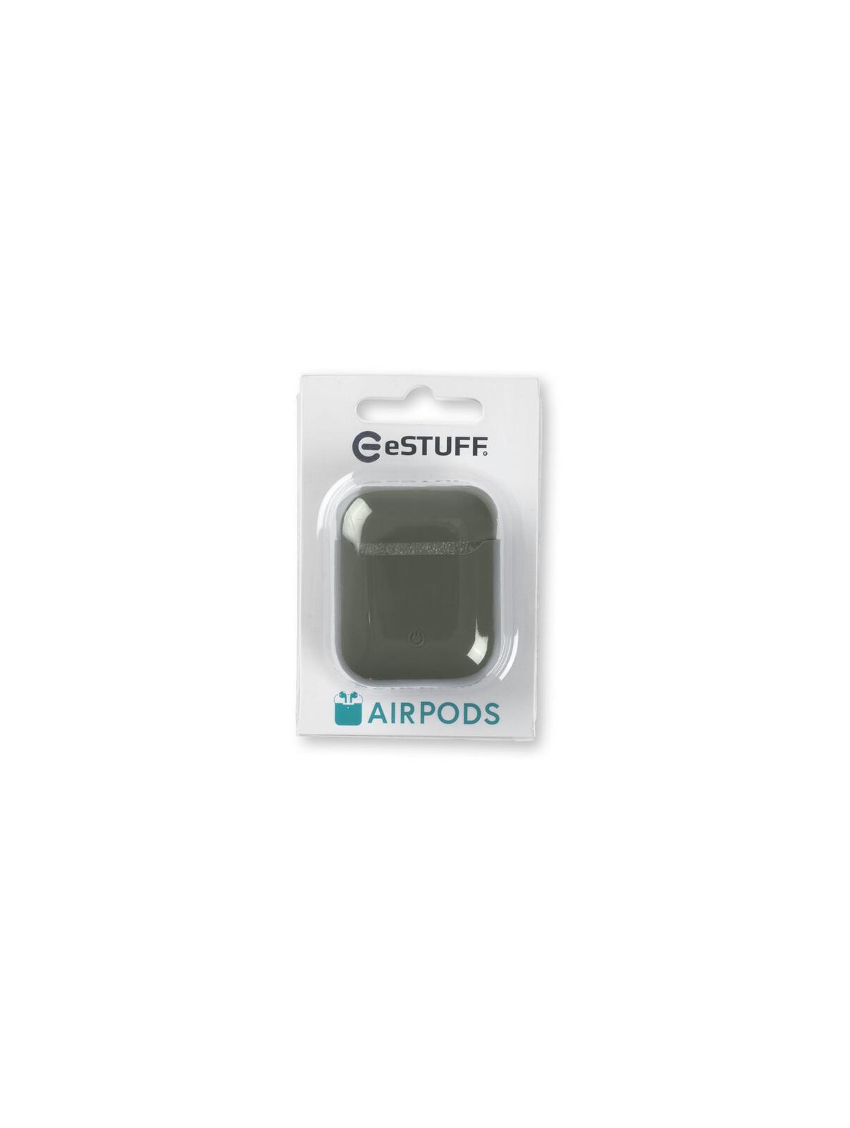 eSTUFF Silicone Cover für AirPods - Olive eSTUFF Silicone Cover für AirPods - Olive